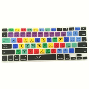 Дизайн сочетаний клавиш Photoshop, функциональный силиконовый чехол для Macbook Pro Air 13 15 17, защитная наклейка, клавиатура PS
