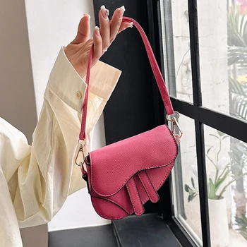 Модные Мини-женские сумки и кошельки, Высококачественная седельная сумка из искусственной кожи, роскошные дизайнерские сумки через плечо для девочек в подарок