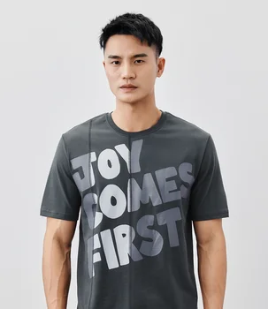 W4134- летняя новая мужская футболка с коротким рукавом и принтом