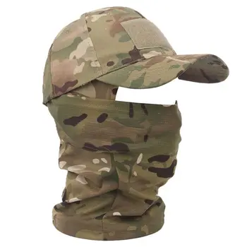 2022 Военный капюшон, Тактические армейские бейсболки для мужчин и женщин, Летние солнцезащитные шляпы Snapback, Уличная Камуфляжная балаклава, Лыжная маска
