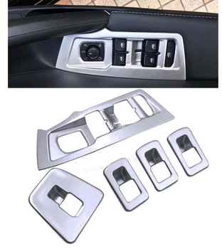 Матовая накладка регулятора подъема стеклоподъемника двери автомобиля для Volkswagen Tiguan 2016 2017 Автомобильный стайлинг
