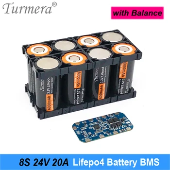 Turmera 8S 24V 29,2 V 20A Lifepo4 Батарея BMS Баланс Защищенная Плата для 18650 32650 32700 33140 Литий железо фосфатных элементов