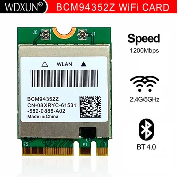 Двухдиапазонный Беспроводной BCM94352Z BCM94360NG WIFI карта Hackintosh NGFF M.2 1200 Мбит/с Bluetooth4.0 NGFF 802.11ac Wlan Адаптер DW1560