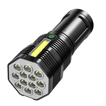 Светодиодный USB Перезаряжаемый 4 режима Водонепроницаемый светильник Сильный мощный фонарик Тактический фонарь Ультра яркий фонарь Кемпинг рыбалка