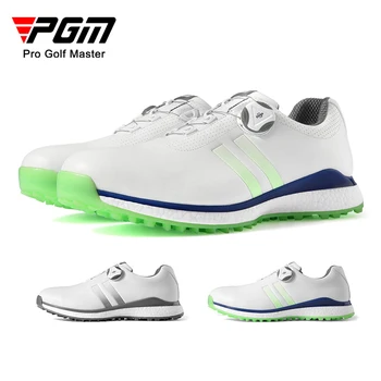 Мужская обувь для гольфа PGM, мужская водонепроницаемая нескользящая обувь из ТПУ, весна и лето, дышащая обувь для гольфа из микрофибры