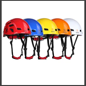 Открытый скалолазный шлем для скоростного спуска, спелеологическое оборудование для спасения на земле, каска для верховой езды