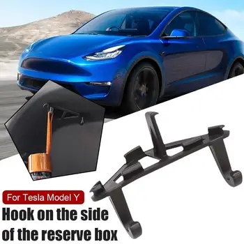 Задний Крючок багажника для Tesla Model Y Аксессуары для интерьера Креативное устройство для хранения вещей Сумка для покупок Вешалка для зонтиков Детали интерьера автомобиля