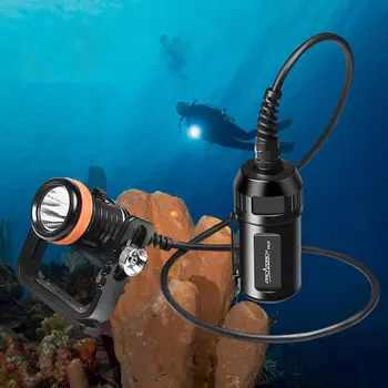 ORCATORCH D620 высокомощные светодиодные фонари Основной канистровый фонарик для дайвинга Технический фонарь для подводного плавания Водонепроницаемый фонарь для дайвинга