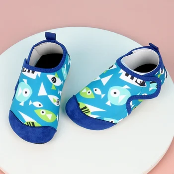 Детская Водная Пляжная обувь, Обувь Для плавания Для девочек, Быстросохнущая Водная Обувь Для мальчиков, Мягкие Домашние Тапочки для Подводного Плавания, Носки для плавания