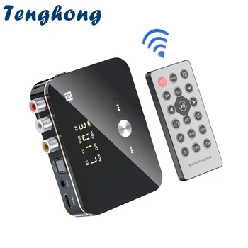 Приемник Передатчик Tenghong NFC Bluetooth 5,0 Волоконно-коаксиальный 3,5 мм Разъем AUX RCA U-диск TF-карта Беспроводной Аудио-видео Адаптер