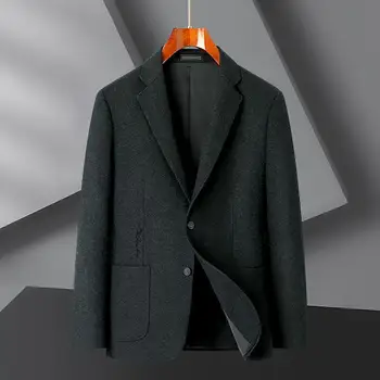 5553-2023 мужской комплект одежды для отдыха на Западе, трендовый маленький костюм с длинными рукавами, корейская приталенная весенне-летняя куртка из отдельных частей