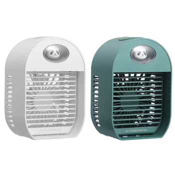 Портативный настольный увлажнитель воздуха D0AB, Мини-охладитель воздуха, зарядка через USB, Небольшие персональные охлаждающие инструменты для дома