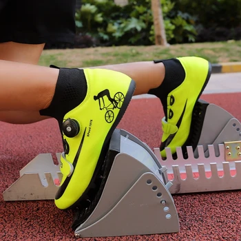 Профессиональная высококачественная обувь для легкой атлетики, мужская и женская обувь для тренировок с шипами, легкие спортивные кроссовки в тон