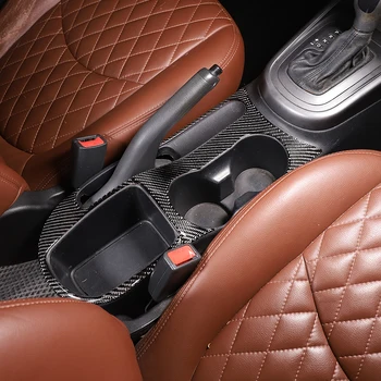 Для Kia Soul AM 2009-2013 мягкий автомобильный подстаканник с центральным управлением из углеродного волокна, накладка на панель, наклейка, автомобильные аксессуары для интерьера