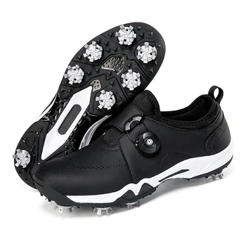 Мужская обувь для гольфа Профессиональная Спортивная Обувь для гольфа с Вращающимся Когтем 36-46