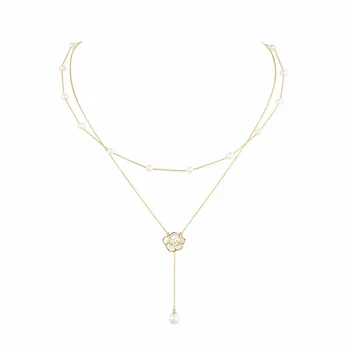 NIGO Золотое Цветочное декоративное ожерелье Браслет #nigo84134