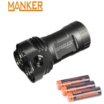 Manker MK34 II Макс.17600 Люмен Мощный Прожектор Карманный Прожекторный фонарик с 3x3100 мАч батареей высокого разряда 18650