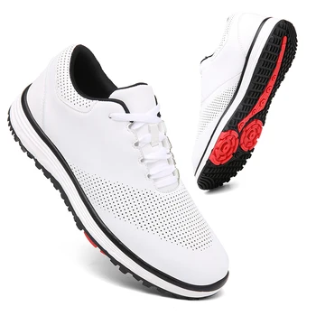 Модная обувь для гольфа, Мужская водонепроницаемая и дышащая Обувь для гольфа Больших размеров 36-48