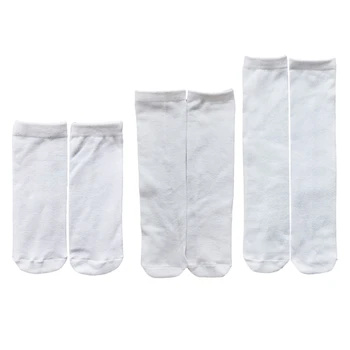 5 пар/компл. Пустых белых носков для сублимации Пустые носки для сублимации красителя