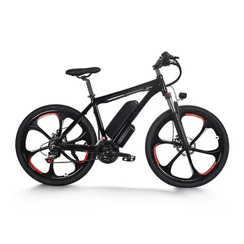 26-Дюймовый внедорожный литиевый аккумулятор 48V350W, Электрический велосипед, рама из алюминиевого сплава Для мужчин и женщин, мощный горный велосипед