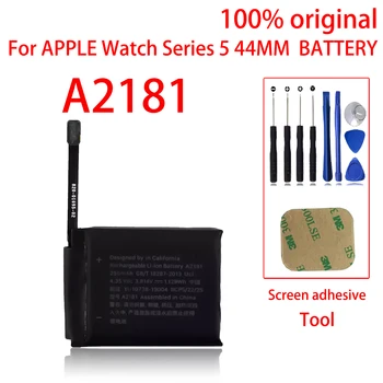 100% Оригинальный 44-мм аккумулятор для Apple Watch Series 5 GPS для сотовых версий Series 5 A2181, (5-е поколение) Батареи Bate