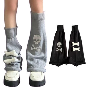 Гетры Носки для девочек в стиле панк, японская уличная одежда, гетры до колена