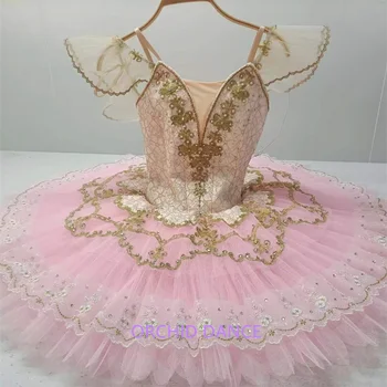 Элегантный Уникальный дизайн, Профессиональный Высококачественный костюм, цвет, размер, Для девочек, для взрослых, для женщин, одежда для выступлений, розовая балетная пачка