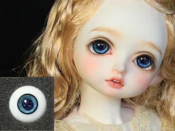 Глазные яблоки куклы BJD подходят для размера 12 мм 14 мм16 мм18 мм, светло-голубая вспышка, стеклянные аксессуары для кукол