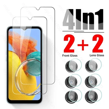 4 В 1 для Samsung M14 5G Glass Закаленное Стекло Samsungs Galaxy M14 M 14 5G 2023 SM-M146B 6,6 