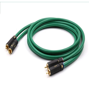 Соединительный кабель Hifi audio 2328 Позолоченный Кабель 2RCA Высокого качества 6N OFC Аудиокабель HIFI RCA от мужчины к мужчине