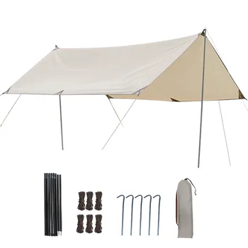 Портативная и прочная палатка с водонепроницаемым и устойчивым к ультрафиолетовому излучению двухслойным дизайном для кемпинга и пикника, пляжная палатка на крыше