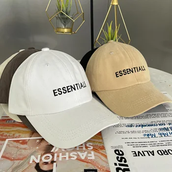Новые бейсболки ESSENTIALS, Регулируемые повседневные хлопковые солнцезащитные шляпы для мужчин и женщин, модные спортивные шляпы с вышитыми буквами, солнцезащитная кепка