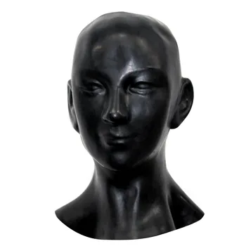 Латексная новая анатомическая 3D маска с ушками, фетиш, женские застежки-молнии, маленький размер, белый цвет, без застежки-молнии