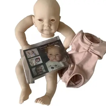 NPK 23 дюйма Оригинальный размер Tobiah с куклой Реборн COA, Дропшиппинг, детали в натуральную величину, комплект для детской куклы, Незаконченный ребенок