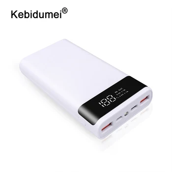 kebidumei 2 цвета Портативный внешний 5 В DIY 6 * 18650 чехол Power Bank Shell Коробка для хранения заряда батареи Без батареи