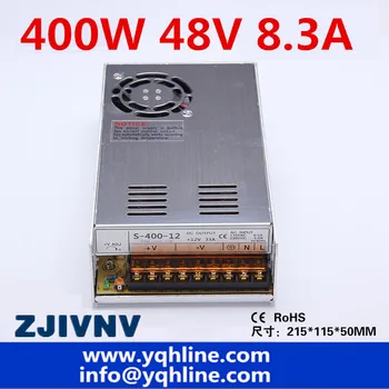 48V 8.3A 400W импульсный источник питания вход 110/220 В выход 48 В постоянного тока регулируемый светодиодный источник питания cctv smps Светодиодный драйвер (S-400-48)