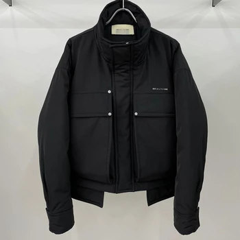 Куртки ALYX 1017 9SM С Карманом-карго, Хлопчатобумажные пальто Для Мужчин и женщин 1: 1, Черные куртки ALYX на молнии для спортзала