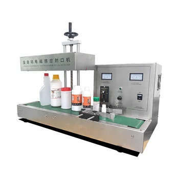 Машина для запечатывания прокладок из алюминиевой фольги с электромагнитной Индукцией Автоматическая Машина Для Запечатывания пластиковых бутылок с лекарствами