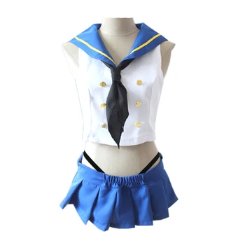 Коллекция Brdwn Kantai, женские костюмы моряка Симакадзе, школьная форма, костюм для косплея (топ + юбка + галстук + Аксессуары)