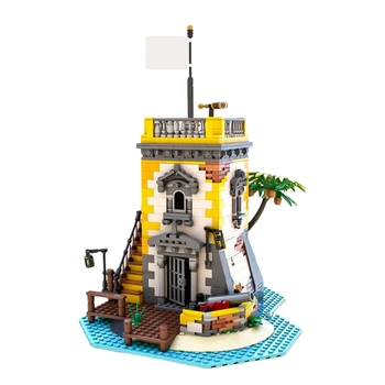 MOC Пиратская тема Sabre Island Anno Domini 2021 Набор строительных блоков для 21322 Pirates of Barracuda Bay DIY Игрушки Для Детского подарка