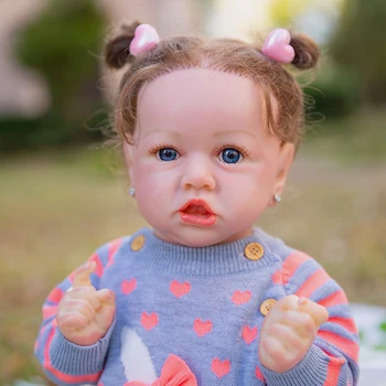 58 СМ Кукла Реборн, Мягкая На Ощупь, приятная Куколка, Высококачественная коллекционная художественная кукла ручной Работы