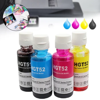 Для HP Printer1pc 70 мл 90 мл Набор Чернил для заправки Красителя Многоразового использования Струйный картридж с красителем на водной основе Для GT5810 GT5820 310 410 510 551 530